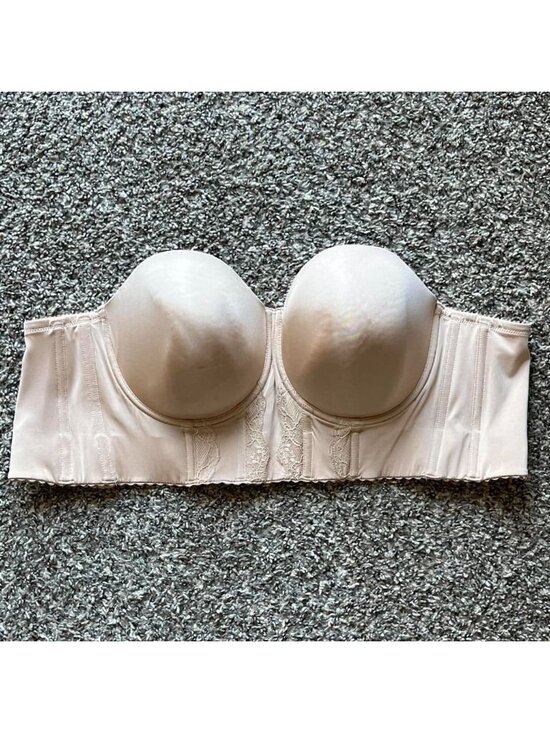Parfait Other - Parfait Tan Bra Corset Size 40F Body Contour Feminine Supportive Lace Trim